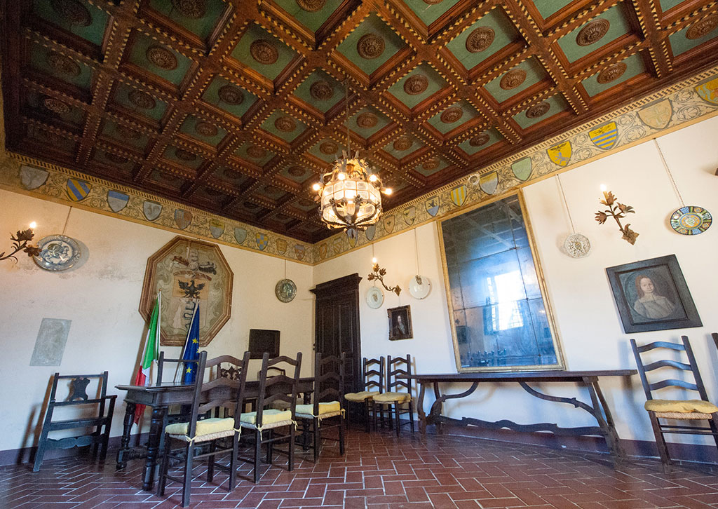 Castello Visconteo, sala degli Stemmi